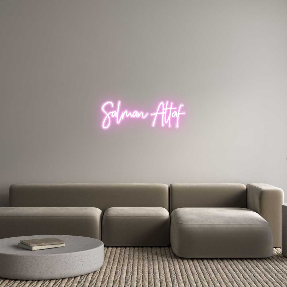 Customized Neon Sign: Salman Altaf