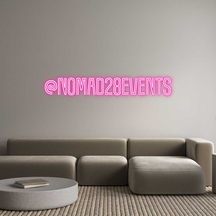 Customized Neon Sign: @nomad28events