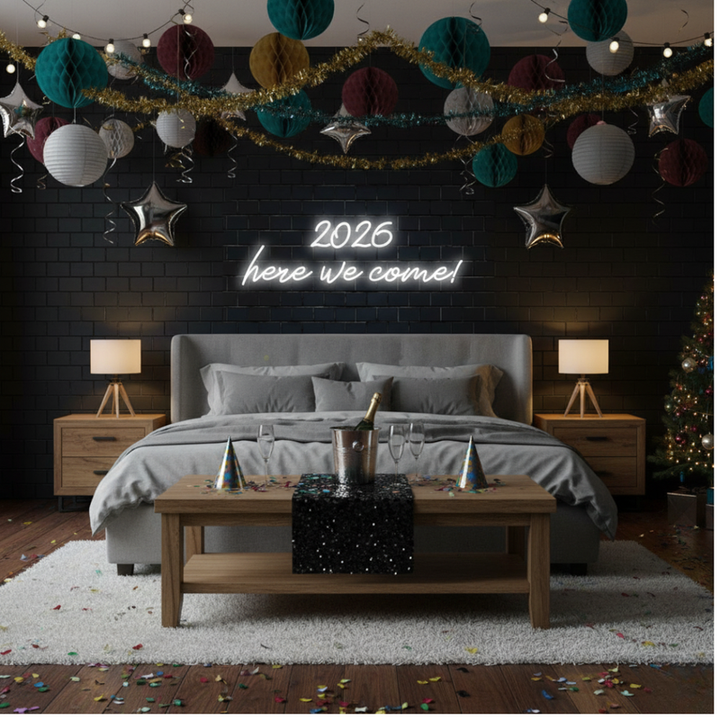 2026 Here We Come Neon sign