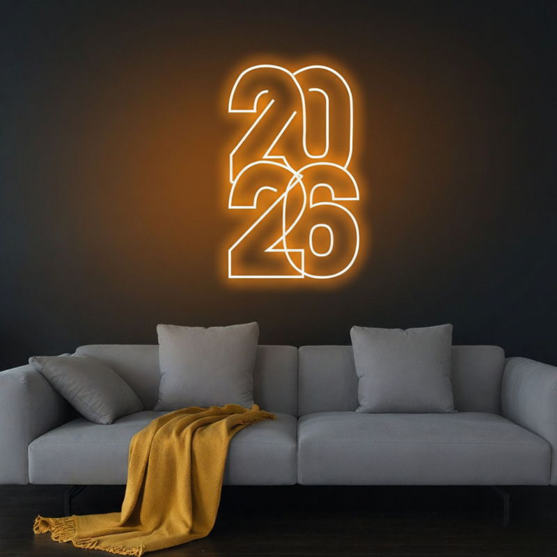 2026 LED Neon Sign  acrylic backing and the smooth silicone LED tubing from Neon.Shop.