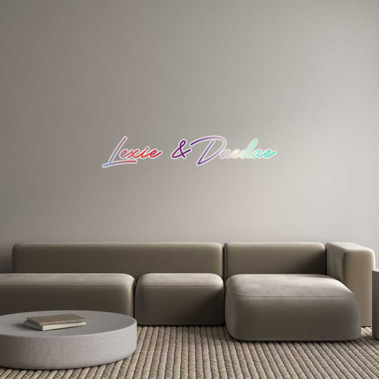 Customized Neon Sign: Lexie & Daedae