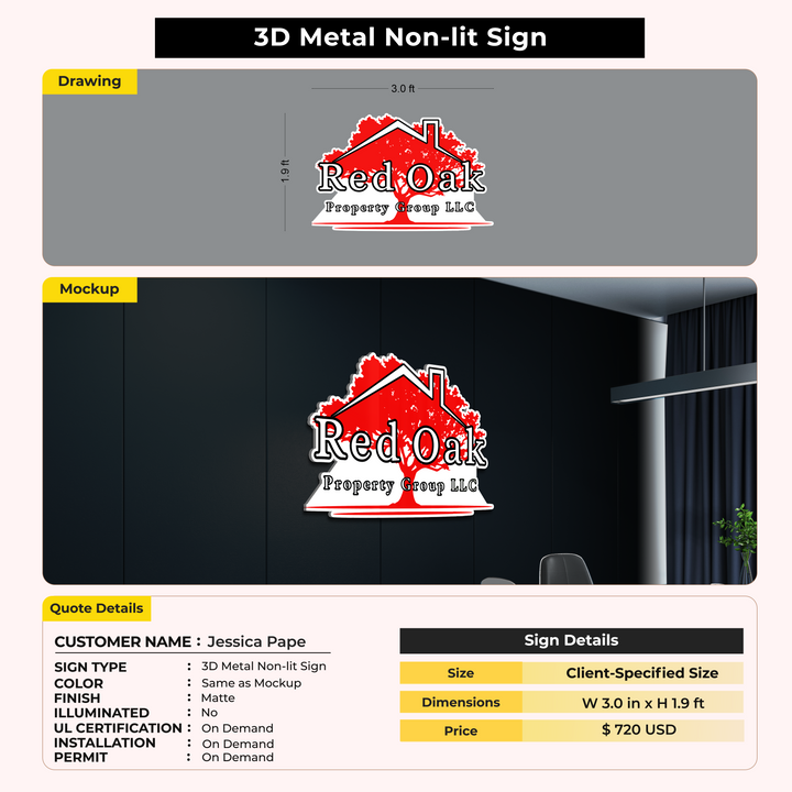 Custom Signs for Jessica Pape