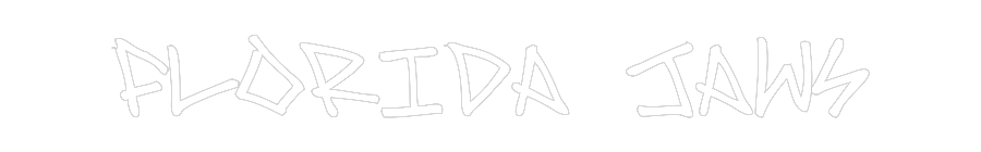 Customized Neon Sign: Florida Jaws