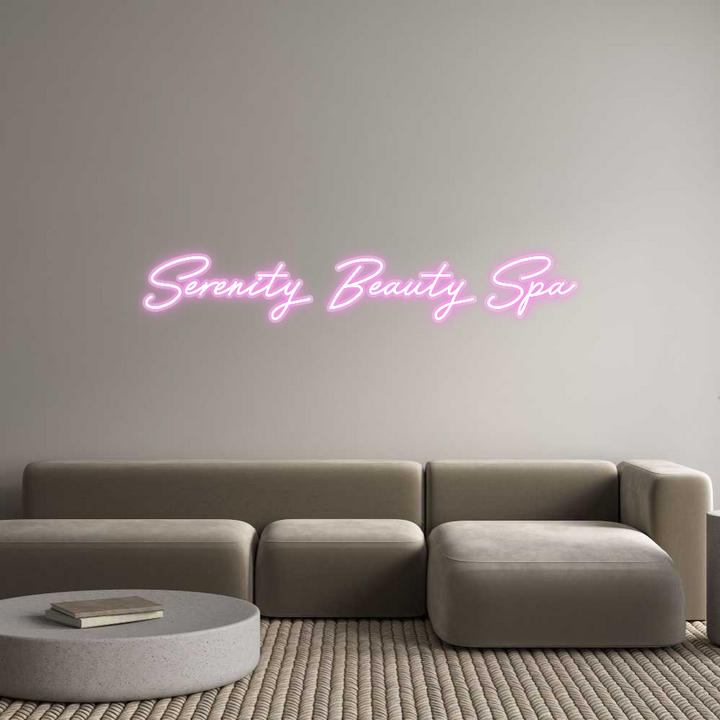 Customized Neon Sign: Serenity Beau...