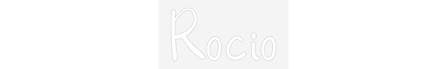 Customized Neon Sign: Rocio