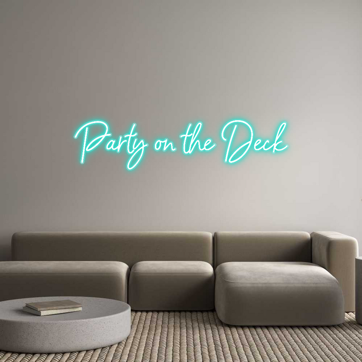 Customized Neon Sign: Party on the ...