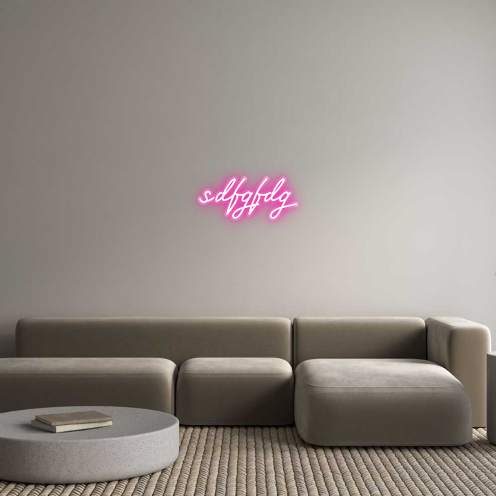 Customized Neon Sign: sdfgfdg