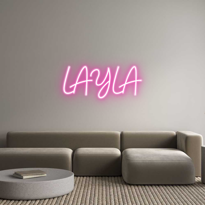 Customized Neon Sign: LAYLA