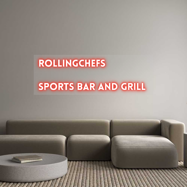 Customized Neon Sign: ROLLINGCHEFS ...