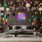 321! Happy New Year LED Neon Sign by Neon.Shop for countdown celebrations