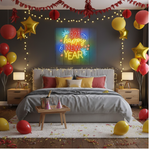 321! Happy New Year LED Neon Sign by Neon.Shop for countdown celebrations