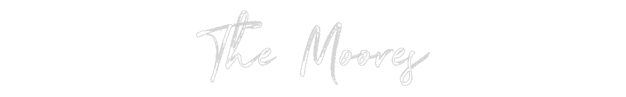 Customized Neon Sign: The Moores