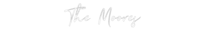 Customized Neon Sign: The Moores