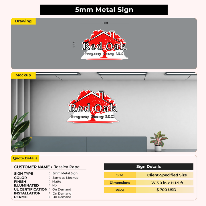 Custom Signs for Jessica Pape