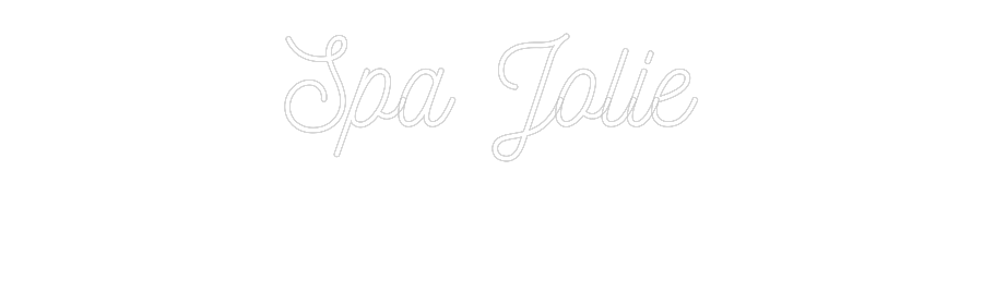 Customized Neon Sign: Spa Jolie