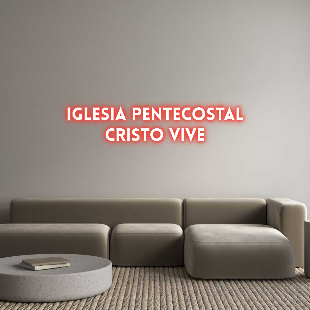 Customized Neon Sign: Iglesia pente...