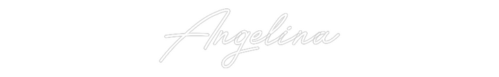 Customized Neon Sign: Angelina