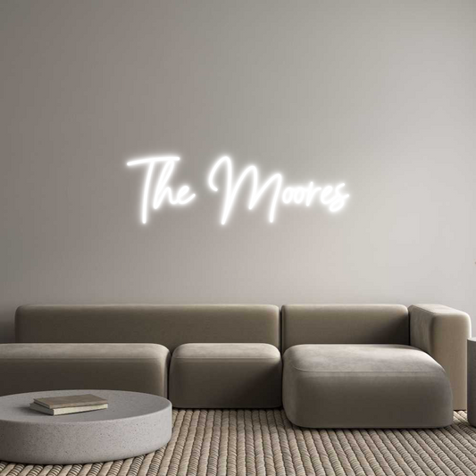 Customized Neon Sign: The Moores
