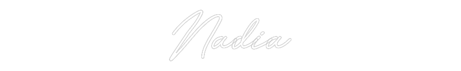 Customized Neon Sign: Nadia