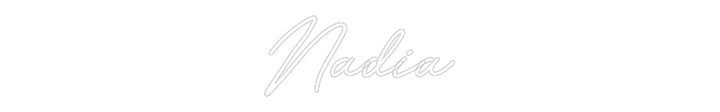 Customized Neon Sign: Nadia