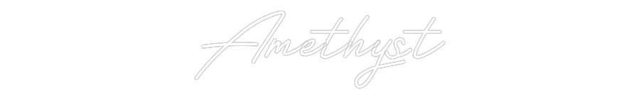 Customized Neon Sign: Amethyst