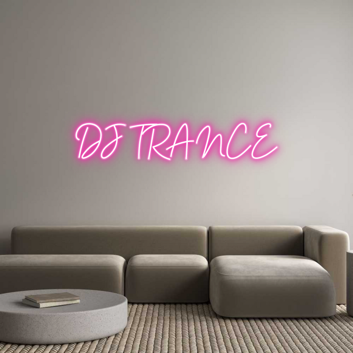 Customized Neon Sign: DJ TRANCE
