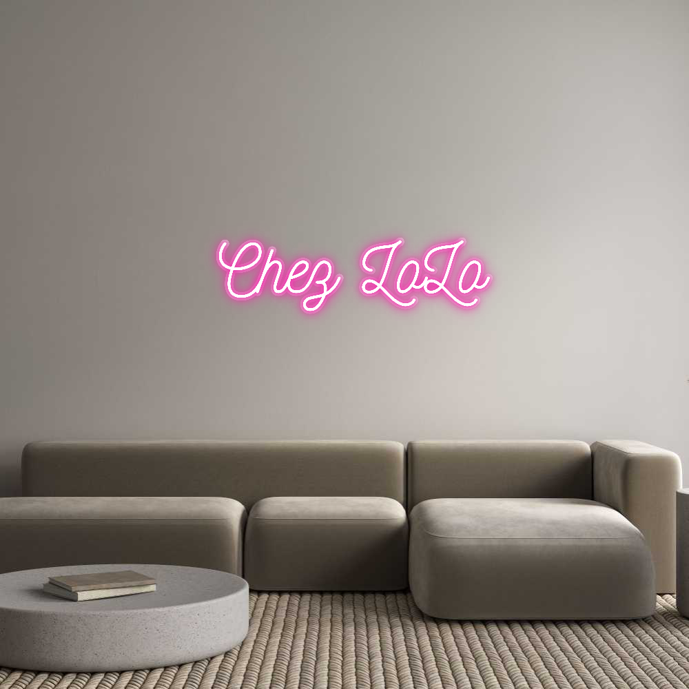 Customized Neon Sign:  Chez LoLo