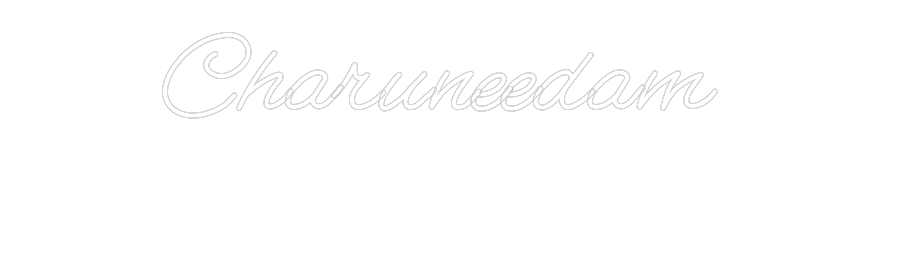 Customized Neon Sign: Charuneedam