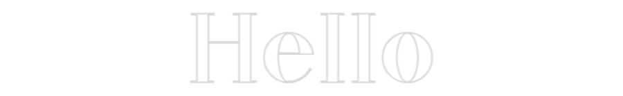 Customized Neon Sign: Hello