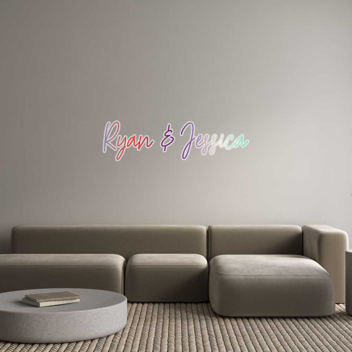 Customized Neon Sign: Ryan & Jessica
