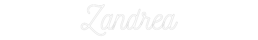 Customized Neon Sign: Zandrea