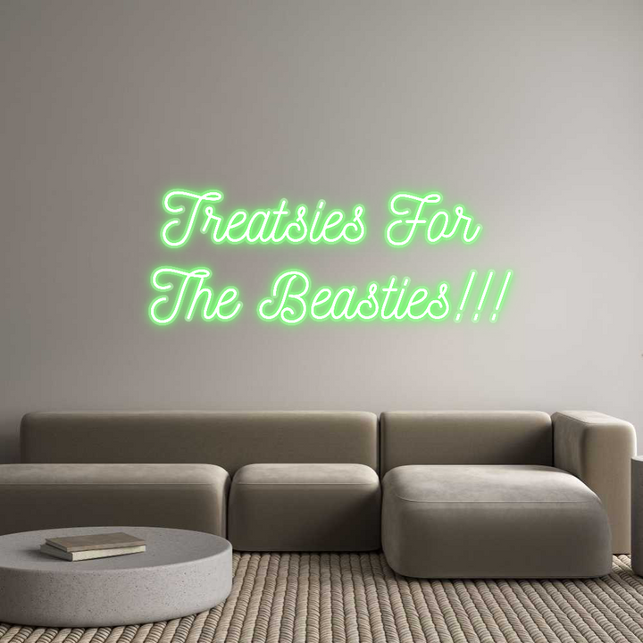 Customized Neon Sign: Treatsies For...