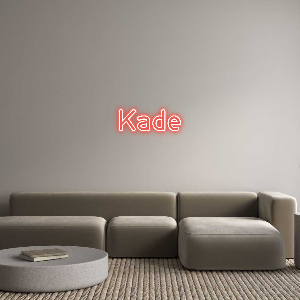 Customized Neon Sign: Kade