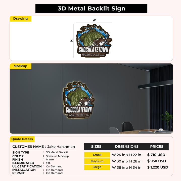 Custom Signs for Jake Harshman