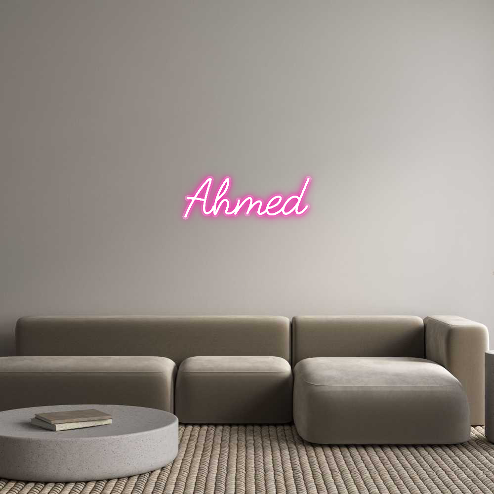 Customized Neon Sign: Ahmed