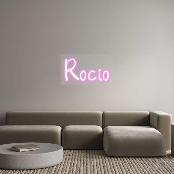Customized Neon Sign: Rocio