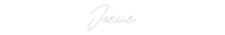 Customized Neon Sign: Jesus