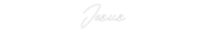 Customized Neon Sign: Jesus