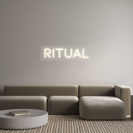 Customized Neon Sign: RITUAL