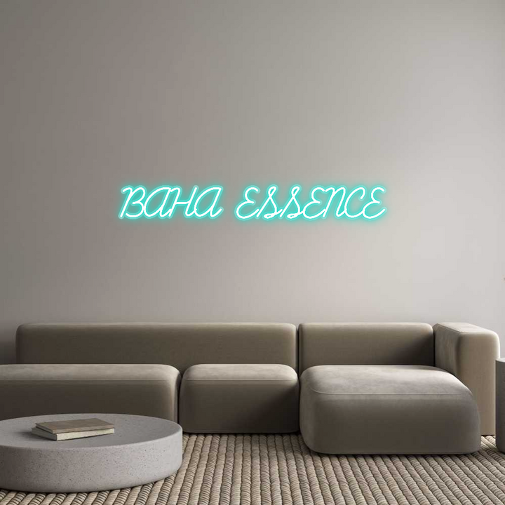 Customized Neon Sign: BAHA ESSENCE