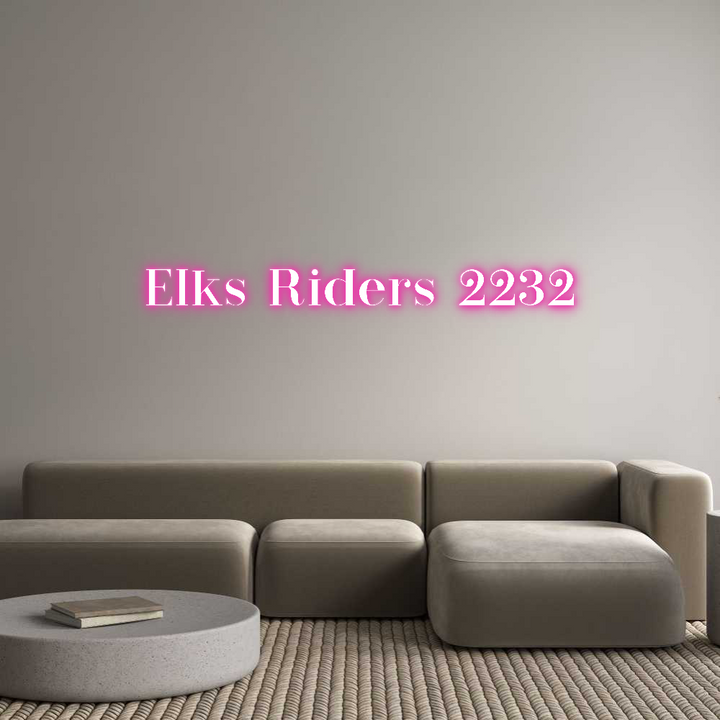 Customized Neon Sign: Elks Riders 2...