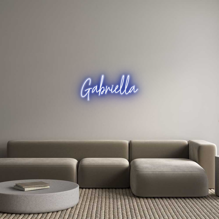 Customized Neon Sign: Gabriella