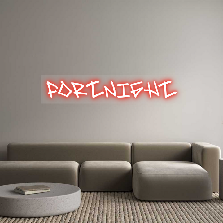 Customized Neon Sign: Fortnight