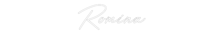 Customized Neon Sign: Romina