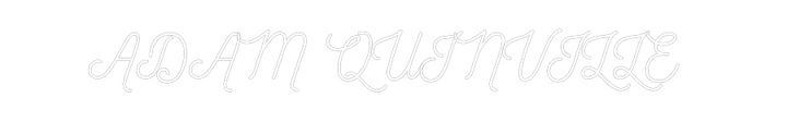 Customized Neon Sign: ADAM QUINVILLE