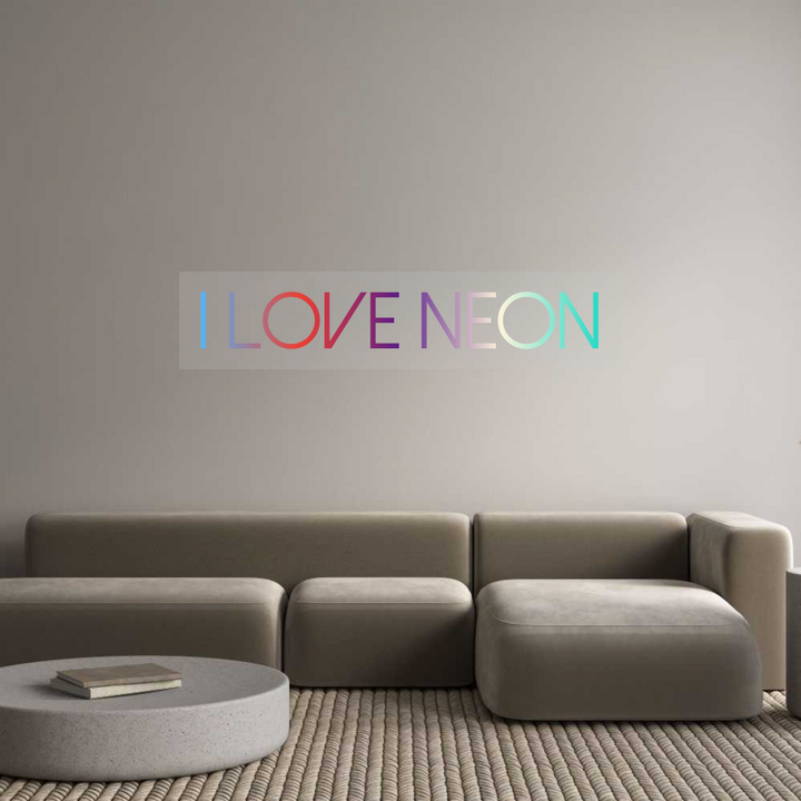 Customized Neon Sign: I love neon