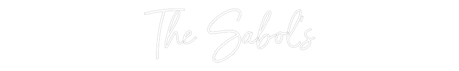 Customized Neon Sign: The Sabol‘s