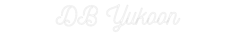 Customized Neon Sign: DB Yukoon