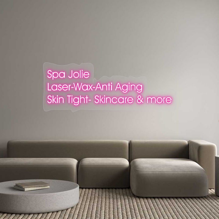 Customized Neon Sign: Spa Jolie
La...