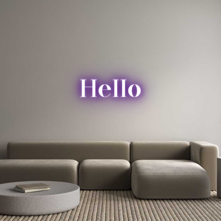 Customized Neon Sign: Hello